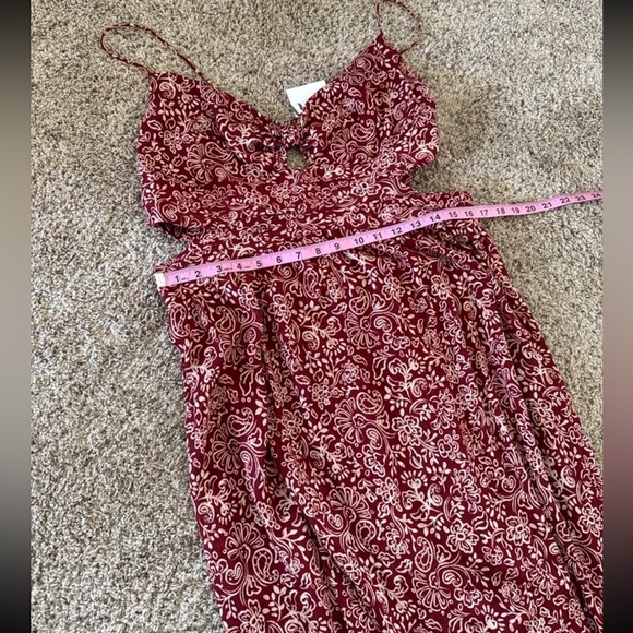 NWT Zara Cut Out Floral Printed Midi/Maxi Dress 
size XL - Picture 12 of 12